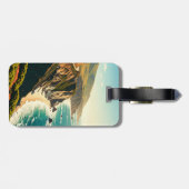 Große kalifornische Küste Gepäckanhänger (Rückseite horizontal)