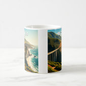 Große kalifornische Küste Kaffeetasse (Mittel)