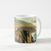 Große kalifornische Küste Kaffeetasse (VorderseiteRechts)