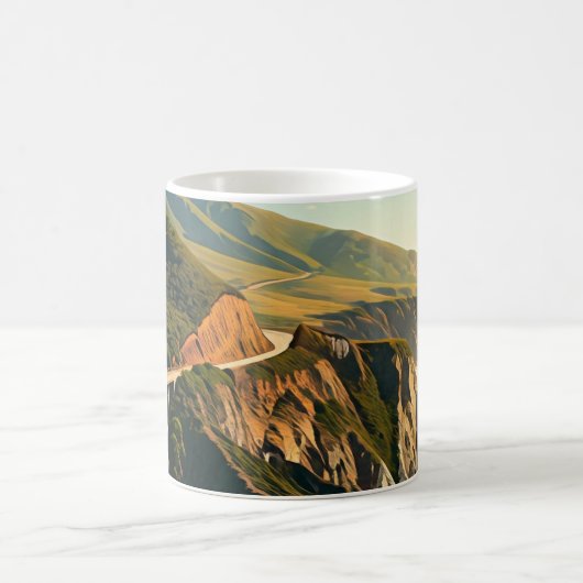 Große kalifornische Küste Kaffeetasse (Mittel)