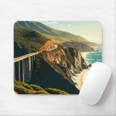 Große kalifornische Küste Mousepad (Mit Mouse)