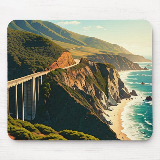 Große kalifornische Küste Mousepad (Vorne)