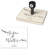 Große Kalligraphie-Hochzeit Gummistempel (Stempel)