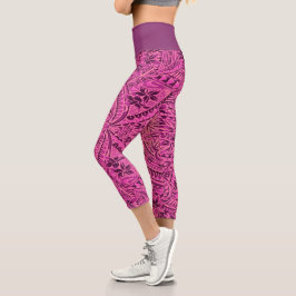 Große Kapelle/Tribal/Rose Capri Leggings