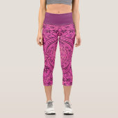 Große Kapelle/Tribal/Rose Capri Leggings (Vorderseite)
