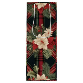 Große Karierte Geschenktasche der Marine Geschenktüte Für Weinflaschen