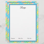 Große Karierte Rezeptorbrille (Vorne/Hinten)