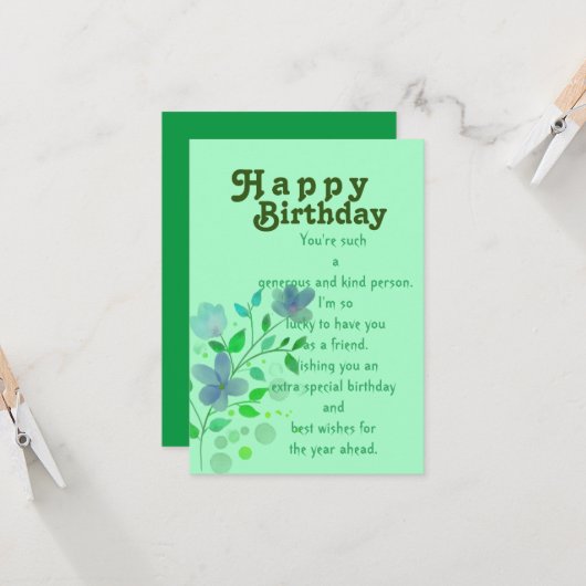 Große Karte (Vorderseite/Rückseite Beispiel)