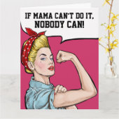 Große Karte für mächtige Mama - sehen Sie nach (Gelbe Blume)