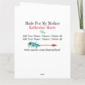 Große Karte für mächtige Mama - sehen Sie nach (Rückseite)