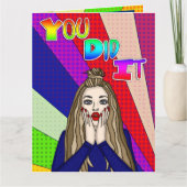 Große Karte | Sie haben es getan ] Herzlichen Glüc (Vorderseite)