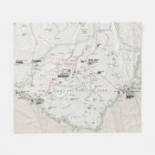 Große Kartendecke der Biegung (Texas) Fleecedecke (Vorderseite (Horizontal))