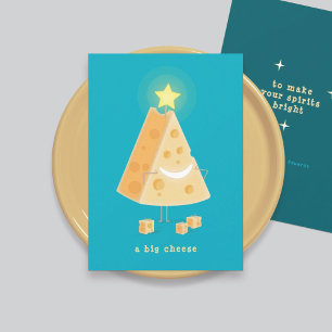Große Käse-Weihnachtskarte Feiertagskarte