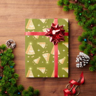 Große Käse-Weihnachtskarte Geschenkpapier