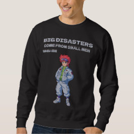 Große Katastrophen kommen von kleinen Männern Sweatshirt