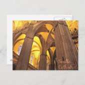 Große Kathedrale von Sevilla, Spanien Postkarte (Vorne/Hinten)