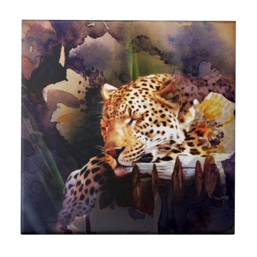 Große Katze Fliese (Vorderseite)