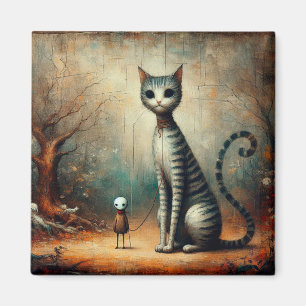 Große Katze Magnet