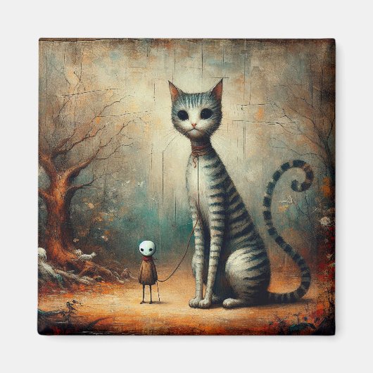 Große Katze Magnet (Vorne)