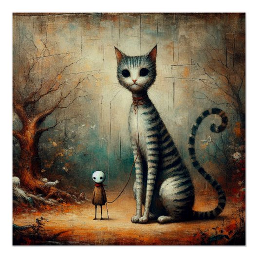 Große Katze Poster (Vorderseite)