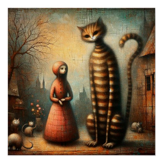 Große Katze Poster (Vorderseite)