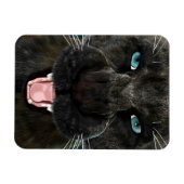 Große Katze Schwarzer Panther Magnet (Horizontal)