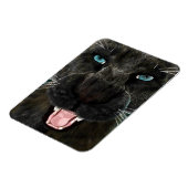 Große Katze Schwarzer Panther Magnet (Linke Seite)