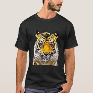 Große Katze Wilder Tiger Tier Wildlife Tropisch J T-Shirt