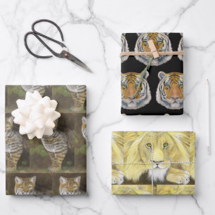 Große Katzen Geschenkpapier Set