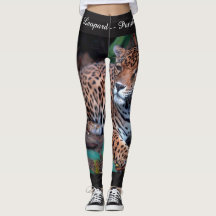 Große Katzen-kundenspezifische Leggings: Jaguar