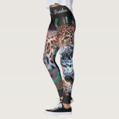 Große Katzen-kundenspezifische Leggings: Jaguar Leggings (Links)