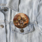 Große Katzen-Kunst-Knopf Button (Beispiel)