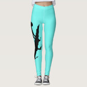 Große Katzen-Panther-Puma auf einem Glied Leggings (Vorderseite)