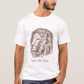 Große Katzen retten T-Shirt (Vorderseite)