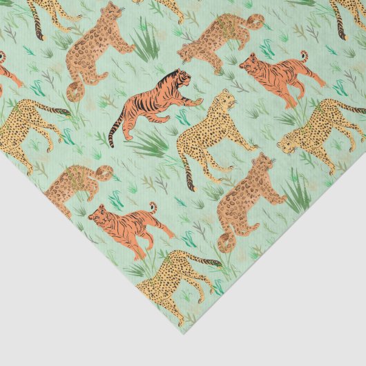 Große Katzen Seidenpapier (Ausschnitt)