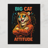 Große Katzenattitüde Flyer (Hinten)