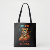 Große Katzenattitüde Tasche (Vorderseite)