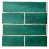 Große Keramik Fliesen mit Imitat Ziegeldesign in G (Vorderseite)