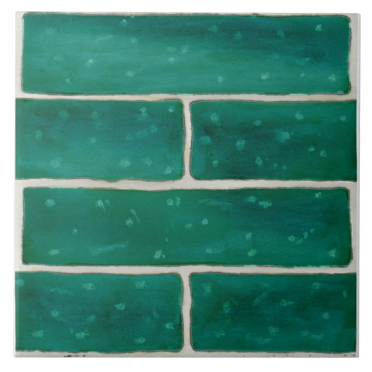 Große Keramik Fliesen mit Imitat Ziegeldesign in G (Vorderseite)