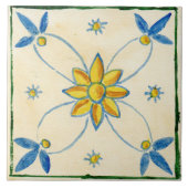 Große Keramik Fliesen sizilianischen Stil "Pink" (Vorderseite)