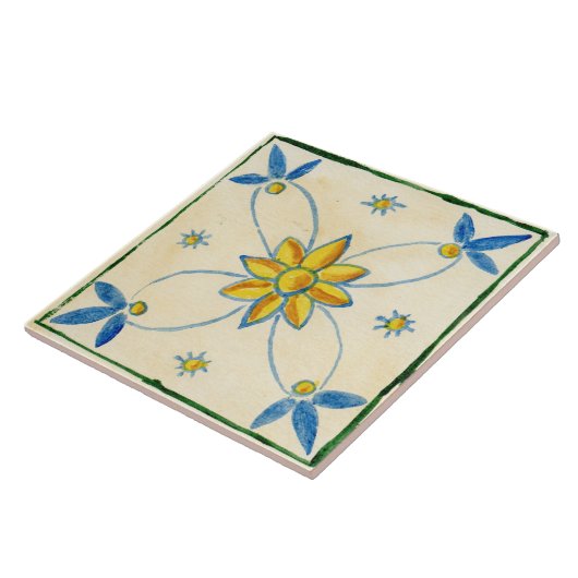 Große Keramik Fliesen sizilianischen Stil "Pink" (Seite)