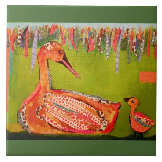 Große Keramik-Foto-Fliese (6 Zoll) mit niedlichen Fliese (Vorderseite)