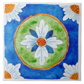 Große Keramik Kachel sizilianischen Stil "Castella (Vorderseite)