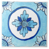 Große Keramik Kachel sizilianischen Stil "Castella (Vorderseite)