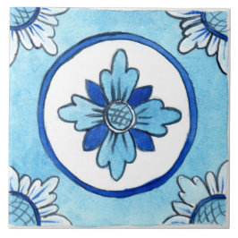 Große Keramik Kachel sizilianischen Stil "Castella