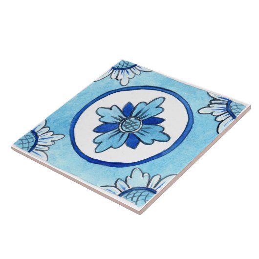 Große Keramik Kachel sizilianischen Stil "Castella (Seite)