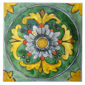 Große Keramik mit sizilianischem Design Fliese (Vorderseite)