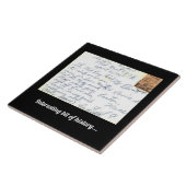 Große Keramik Tile Vintage Postkarte Vietnam Hist! Fliese (Seite)