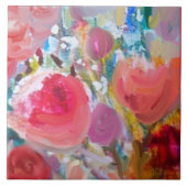 Große Keramik Tile, wunderschöne Original Floral! Fliese (Vorderseite)