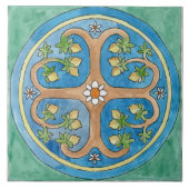 Große Keramik Ziegelstein sizilianischen Stil "Lem Fliese (Vorderseite)